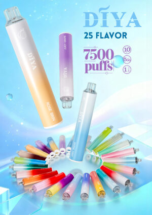 Alternative view of 叮啞 DIYA 7500 puffs 拋棄式電子煙 10ml超滿足 500mAh超耐久 25種口味任選 台灣現貨