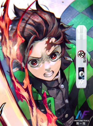Alternative view of INF 無限鬼滅之刃聯名一代主機 –Type-C快充 發光熒幕 角色主題設計 通用RELX/LANA/VAKA一代