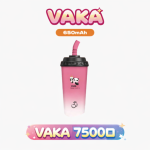 VAKA奶茶杯7500口拋棄式電子煙 – 15ml超大容量 600mAh Type-C快充 Mesh霧化 萌熊貓造型