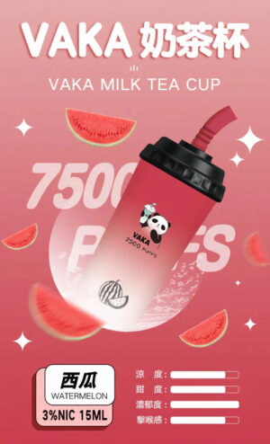 Alternative view of VAKA奶茶杯7500口拋棄式電子煙 – 15ml超大容量 600mAh Type-C快充 Mesh霧化 萌熊貓造型